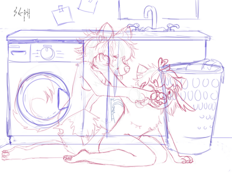 (personal OC's - fullbody sketch) June 2024