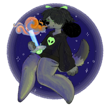 (not my OC - Shaded fullbody with minimal background) June 2024