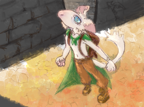 (Personal DnD OC - shaded fullbody + minimal/blurred background) May 2024